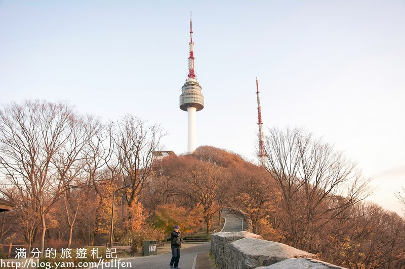 韓國首爾必玩景點 南山公園 韓國追星之金三順階梯 通往n首爾塔落羽松步道 輕旅行