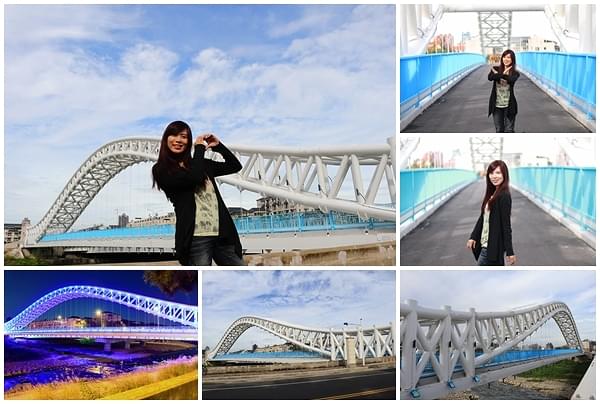 海天橋：【台中景點】台中海天橋~純白色的橋身，白天、黑夜的海天橋給人有不同的感受，享受不同的浪漫氛圍