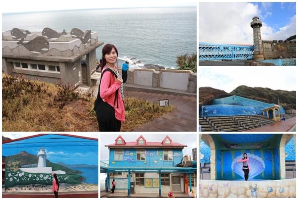 鼻頭國小:【新北市景點】海洋世界為主軸的鼻頭國小,依山傍海山海觀長城步道彩繪,司令台是美人魚的宮殿吶,充滿海洋風的美麗的國小